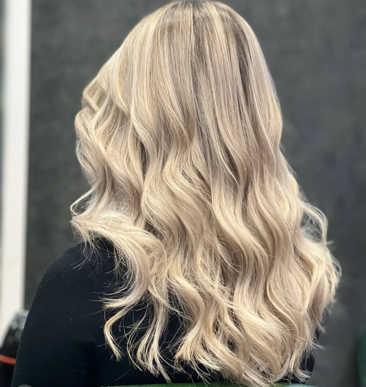 Airtouch highlights – seamless cool blonde blend – Ness hair salon